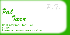 pal tarr business card